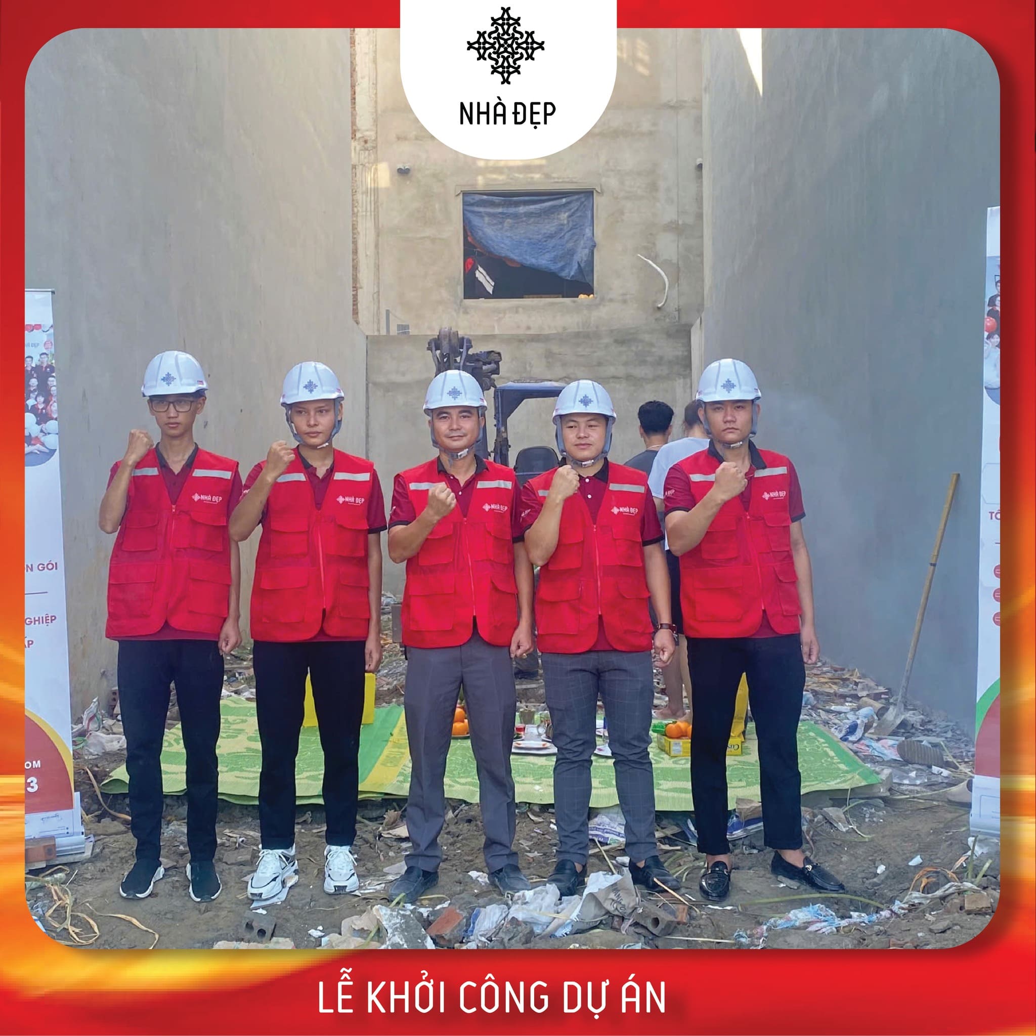 Hoạt động thi công của Nhà Đẹp Arc