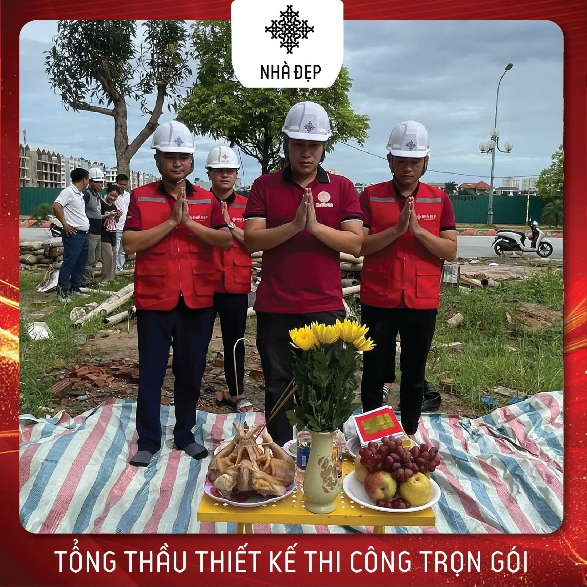 Hoạt động thi công của Nhà Đẹp Arc