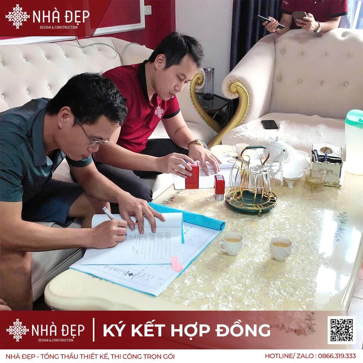 Hoạt động ký hợp đồng với đối tác của Nhà Đẹp