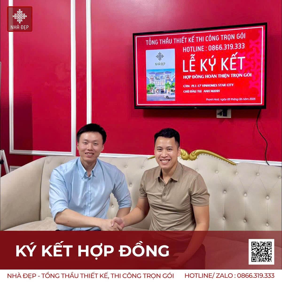 Hoạt động ký hợp đồng với đối tác của Nhà Đẹp