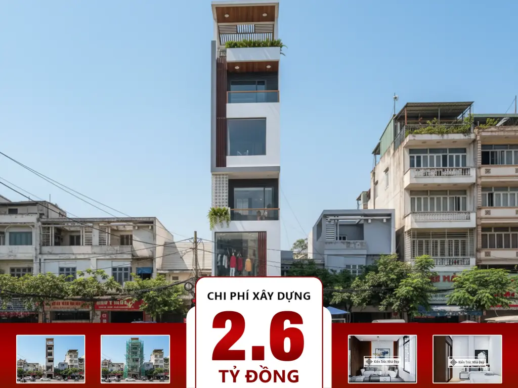 Nhà phố kết hợp kinh doanh 6 tầng 4x13m